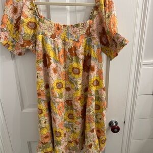American Eagle Outfitters Floral Smocked Dress